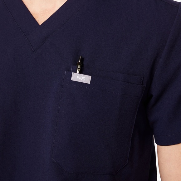 Scrub Top - FIGS Leon Three-Pocket Scrub Top - Picture 2 of 5